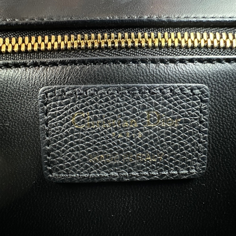 CHRISTIAN DIOR Black Leather Shoulder Bag - Picture 9 of 14